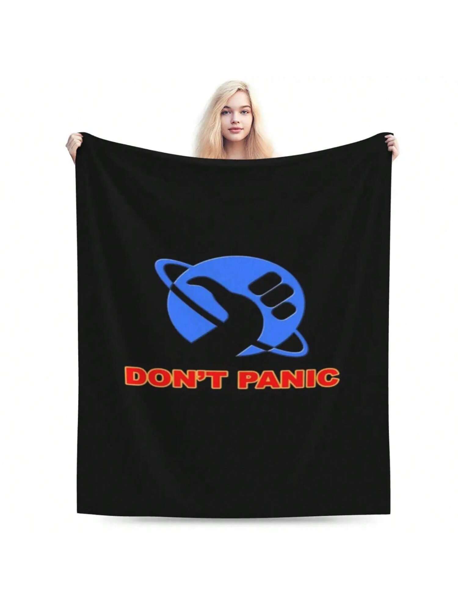 Hitchhiker S Guide To The Galaxy An Ultra-Soft Micro Fleece Blanket 75X95CM серый