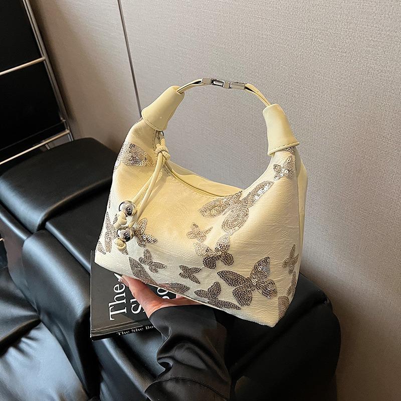 Summer Niche Bag Women's New Fashion Versatile Sequined Messenger Bag Shoulder Armpit Bag