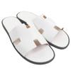 Pristine HERMES Sandals Izmir slide white leather mens 42 Used