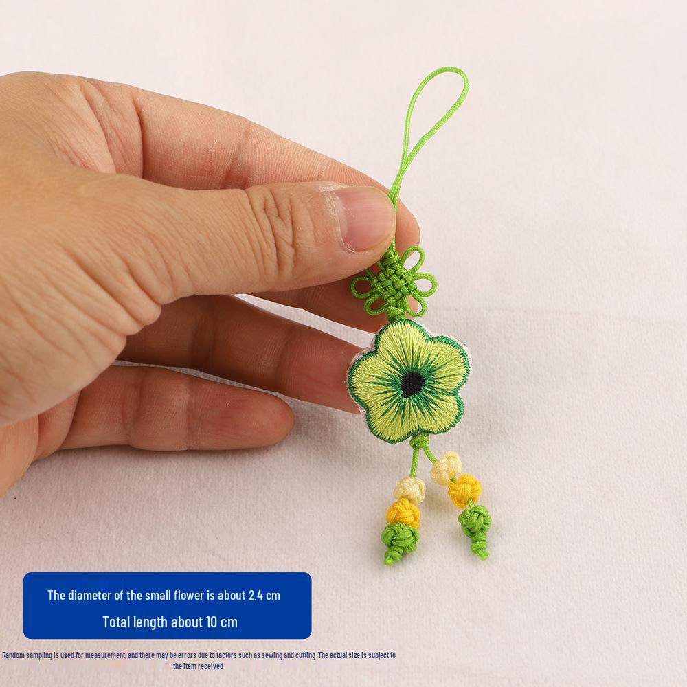 Dragon Boat Festival Embroidered Mini Sachet: Butterfly Ornament & Keychain Pendant As shown