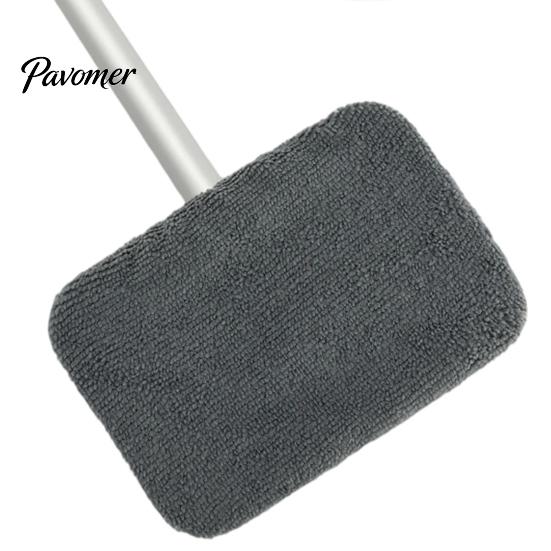 SUV Window Cleaning Accessories Car Windshield Cleaner with Retractable Handle & Rotating Head Microfiber Pads, Auto Glass Absorbent Pads Tool
