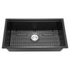 84 Cm Granite Kitchen Sink Undermount Single Bowl Drop-In Basin for RV Bar