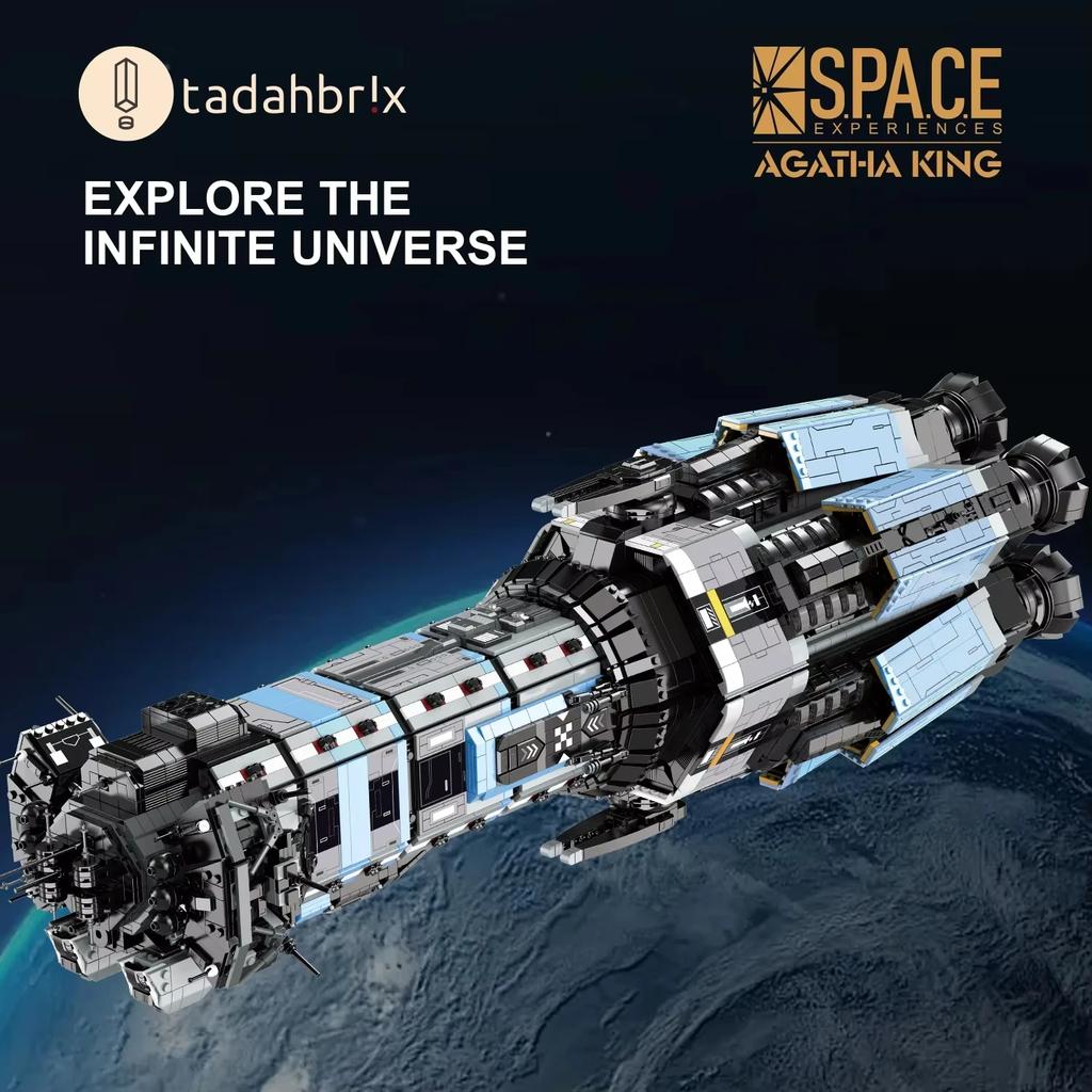 Space Battleship Building Blocks Creative Navy Battleship Fighter Model Bricks Desktop Decoration Diy Toy For Kids Holiday Gifts