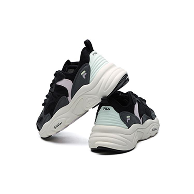 New FILA Mars 2 Mars 2.0 Low Top Chunky Sneakers Women's Black Gray F12W124156FBD