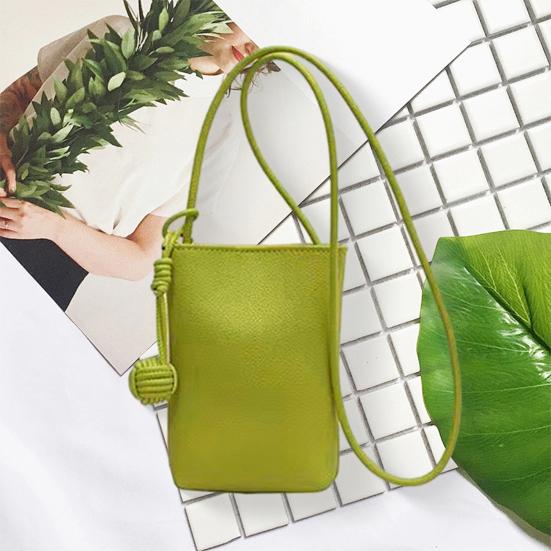 Women's Crossbody Phone Bag Solid Color Mini Messenger Bag Small Crossbody Purse Cell Phone Bag for Casual Outings Shopping Street