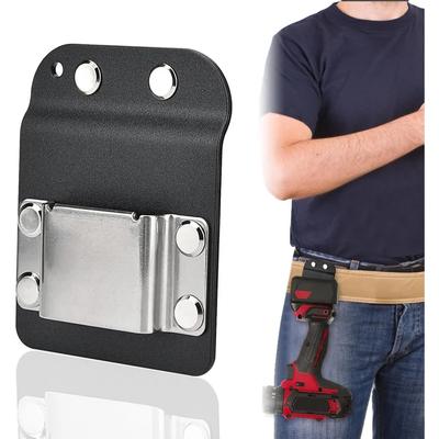 Clip-On Tool Belt,Drill Holder,Portable Hook Holster for Cordless Drill,Impact,Nailer,Tape Measure or Any Tools with Hanger Clip