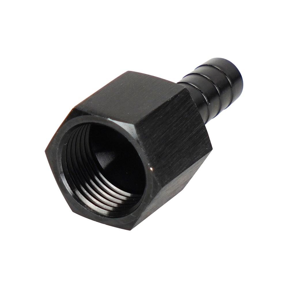6AN 8AN Thread Male To 3/8" Fuel Line Hose Adapters AN6 AN8 Hose Barbed Fitting Adapter with AN-6 AN-8 Connector Black TF-1094