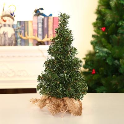 20/30/40cm Christmas Tree Desktop Ornament Children DIY Handicraft Mini Xmas Trees Home Party New Year Christmas Decoration
