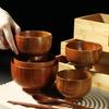 Japanese Wooden Bowl Rice Noodle Bowl Ramen Bowl Kitchen Utensils Accessories Natural Solid Wood No Splicing Tableware