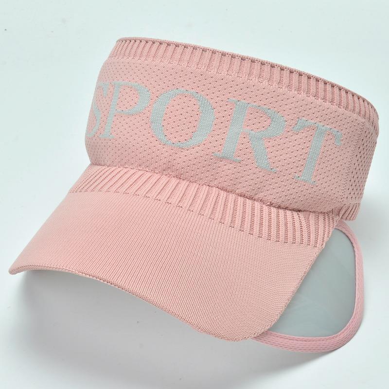 Sunblock Sports Hat Women's Summer Sunblock Sunblock Large Brimmed Empty Top Cap Retractable Sun Fashion Outdoor