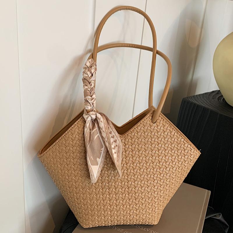 PU Leather Bags for Women Handmade Knitting Bags Handwoven Female Bags Shoulder Bags Luxury Brand Fashion New