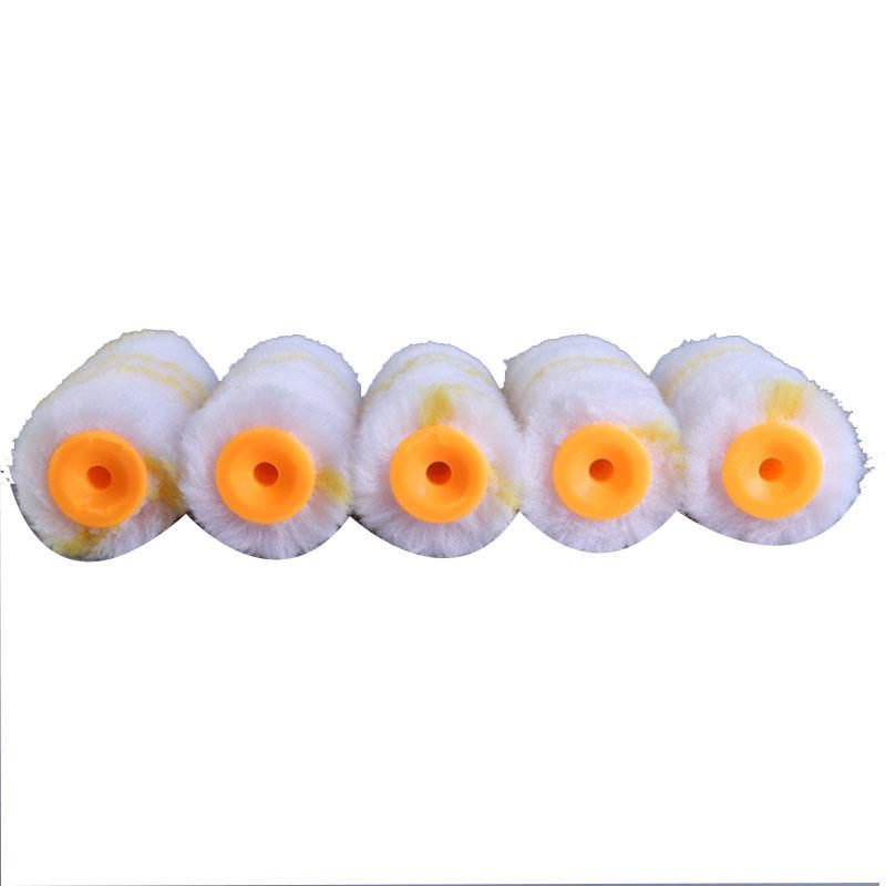Solvent-Resistant 4-Inch Mini Thumb Roller Brush for Hot-Melt Marine Paint Coating