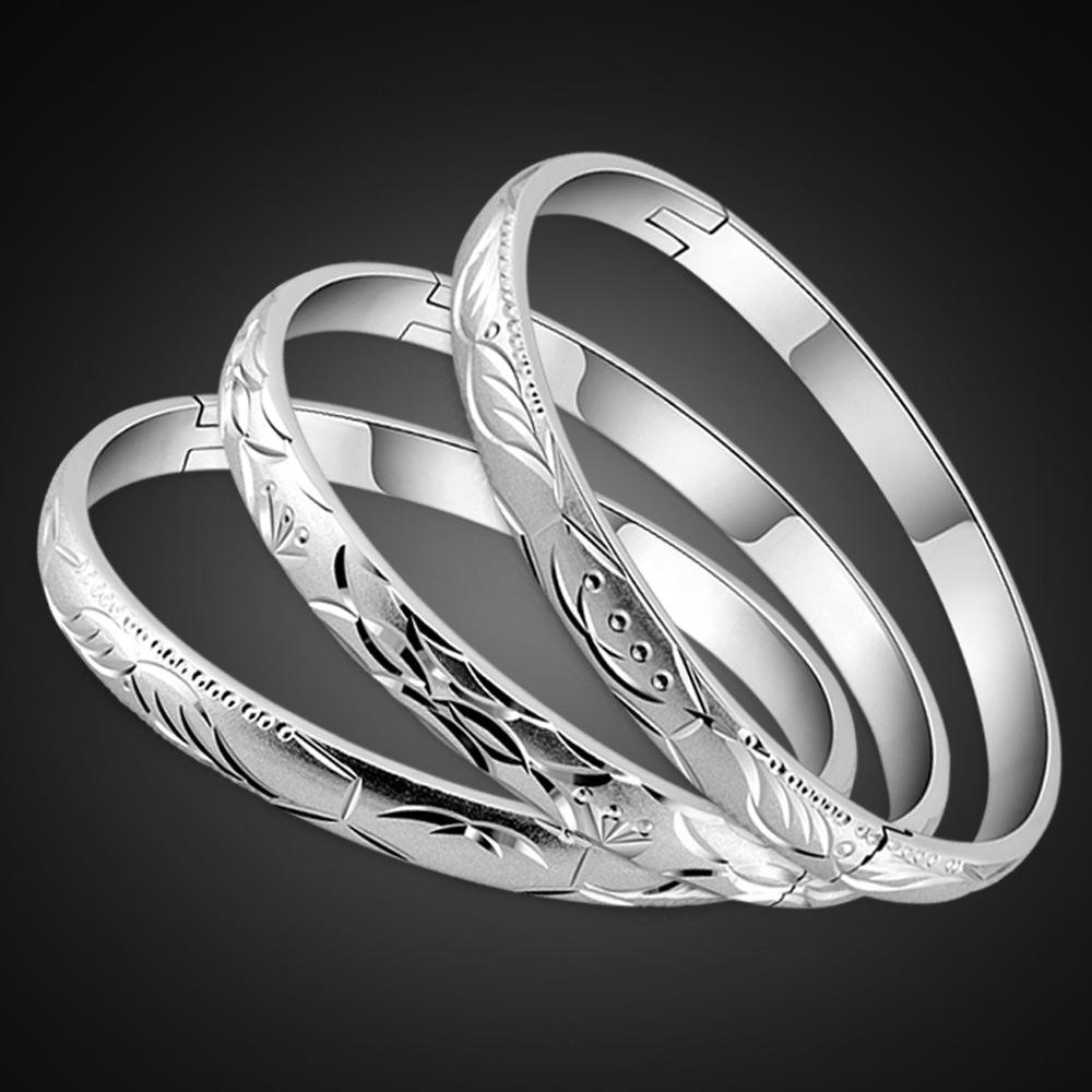 

Браслет-цветок для автомобиля с платиновым покрытием, женский простой и универсальный браслет с открытием, ювелирное изделие в стиле холодного ветра, подарок