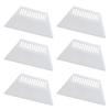 6 Pcs Plastic Film Scraper Tool For Car Window Tint Wall Sticker Removal Oil Paint Surface Use Indoor Outdoor White Hand Tool