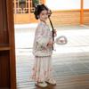 Girls' Embroidered Hanfu Two-Piece Set