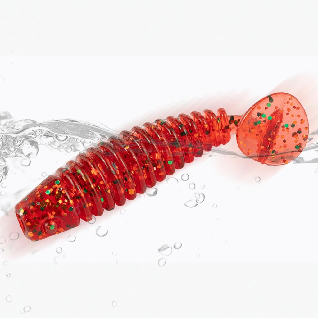 Pack of 60 Soft PVC Sinking 45mm Fishing for Bass Silicone Fishing Equipment