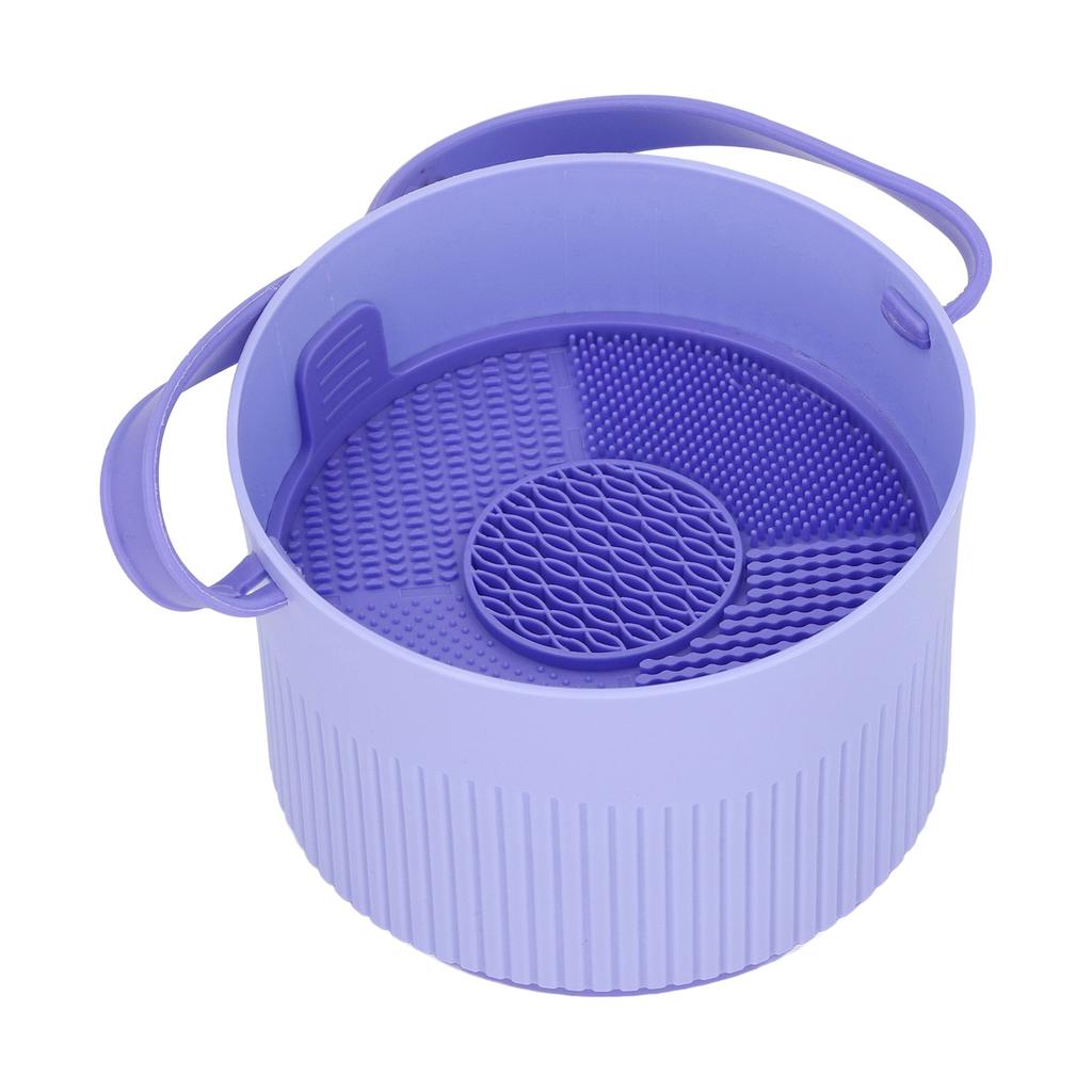 Tigela de limpeza de pincéis de maquiagem Suporte multifuncional para pincéis de cosméticos Organizador de ferramentas de limpeza para Stora