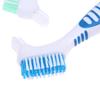 1Pc Denture Teeth Brush Easy Grip Handle Double Sided Toothbrushes Colour Random
