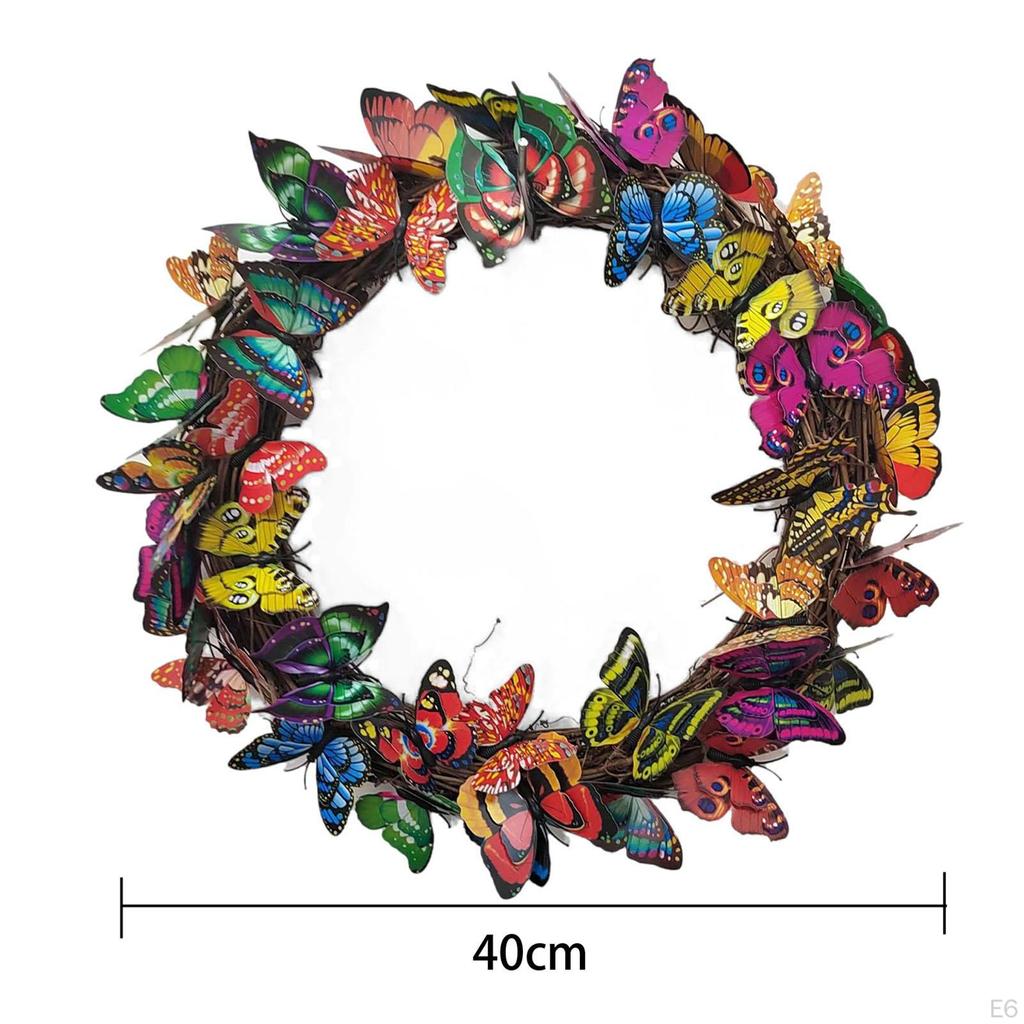 Umělý květinový věnec Jarní letní dekorace Nástěnná ozdoba Girlanda pro