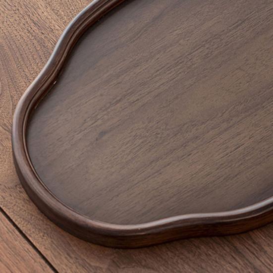 Bamboo Serving Tray Fruit Platter Tea Cup Storage Tray Multi-Purpose Snack Platter for Fruit