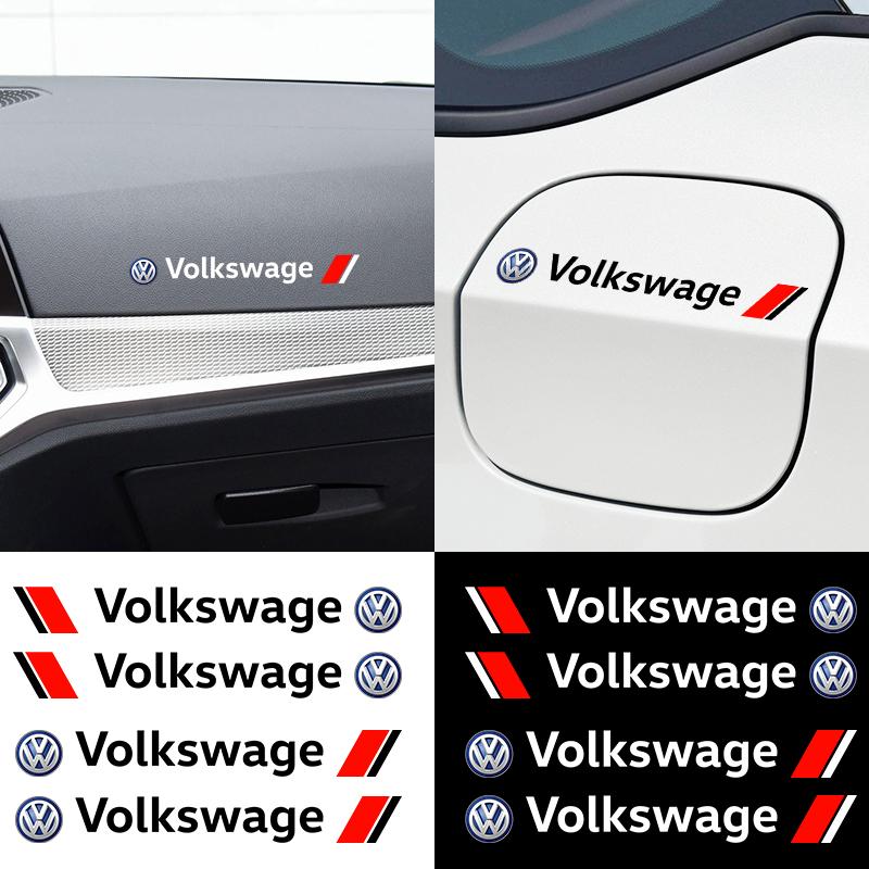 Car Styling Door Handle Reflective Stickers Vinyl Decoration For Volkswagen Golf GTI MK1 MK2 MK3 MK4 MK5 MK6 MK7 MK8