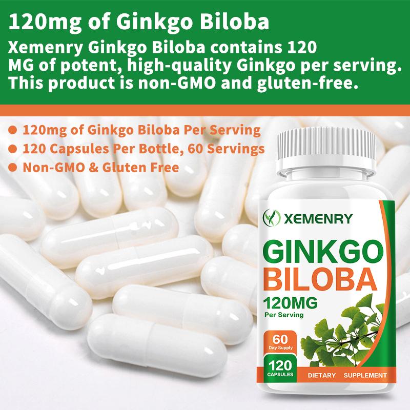Kapsle Ginkgo Biloba 120 mg - Podpora paměti, koncentrace, zdravého mozku
