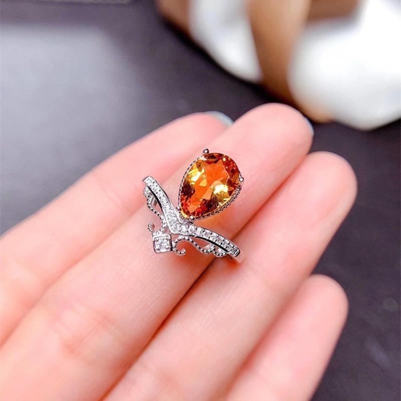 Lindon Klassieke Koperlegering Zirkoon Ring Dames Sieraden Bruiloft Belofte Feestcadeau