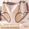 Large Size Ladies Spring and Summer New Comfortable Pure Cotton Crotch Middle Aged High Waist Belly Triangle Briefs