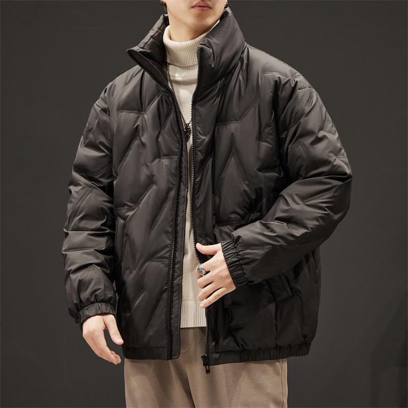 Veste d'hiver de travail pour homme - Duvet de canard blanc - Épaisse, Chaude et Coupe ample pour les grandes morphologies.