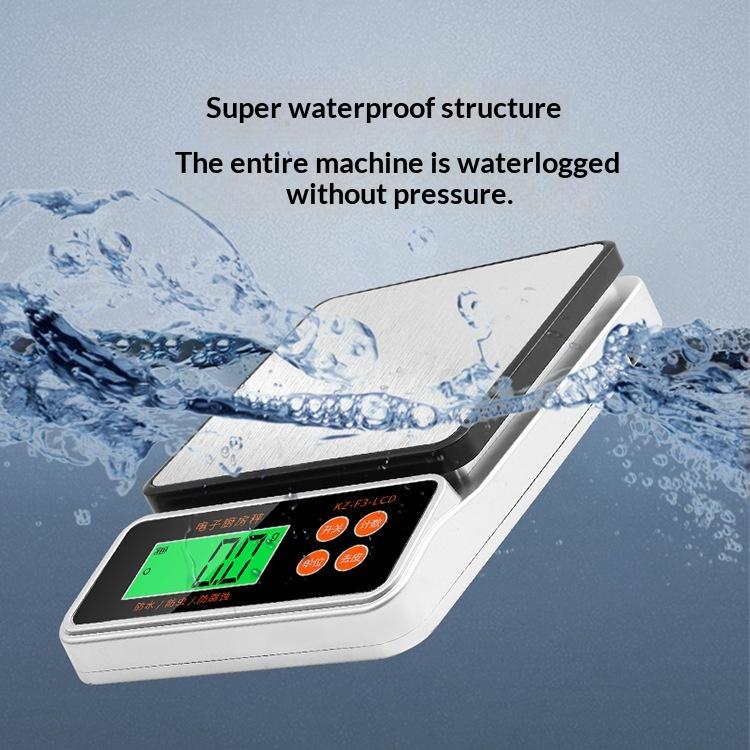 High Precision Waterproof Electronic Scale 3kg Household 0.1g Kitchen Waterproof Baking 10kg Food Scale Food Electronic Scale 10kg1g