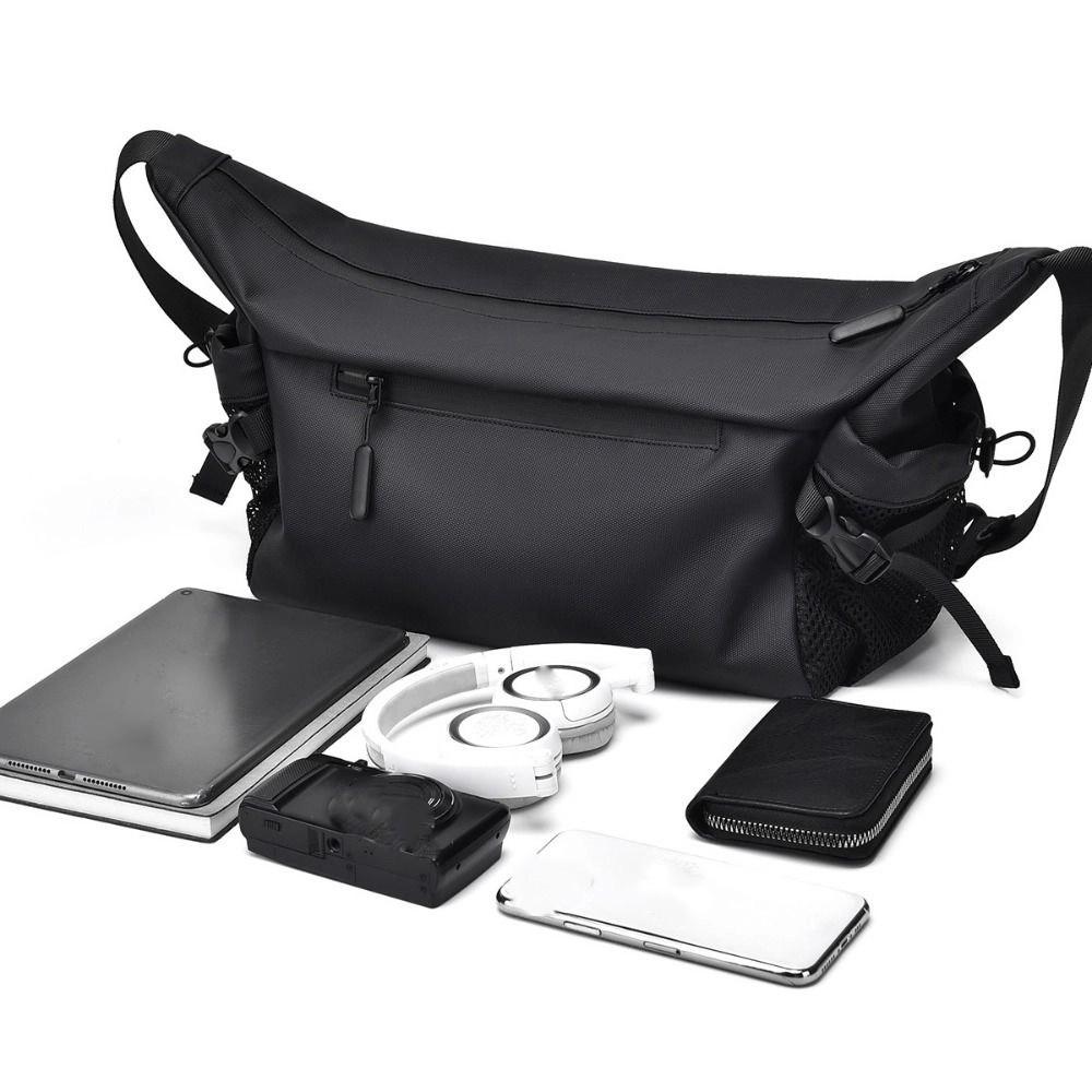 Large Capacity Waterproof Chest Bag Korean Casual Mailman Bag Men's Shoulder Bag  Cycling