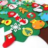Kinder DIY Filz Weihnachtsbaum Frohe Weihnachten Dekorationen für Zuhause 2021 Weihnachtsschmuck Navidad 2022 Neujahr Geschenke Weihnachtsbaum