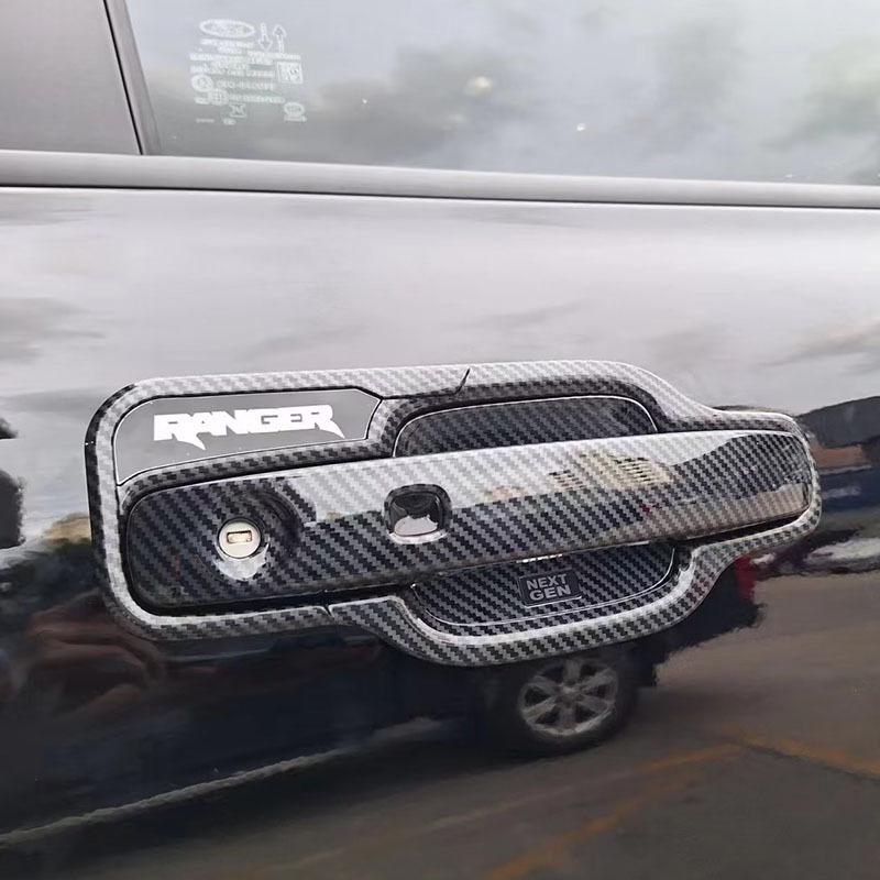 21-24 Ford Ranger Interior & Exterior Trim Kit: Mirror, Door Bowl, Handle, Fuel Cap, Armrest, Shift Lever