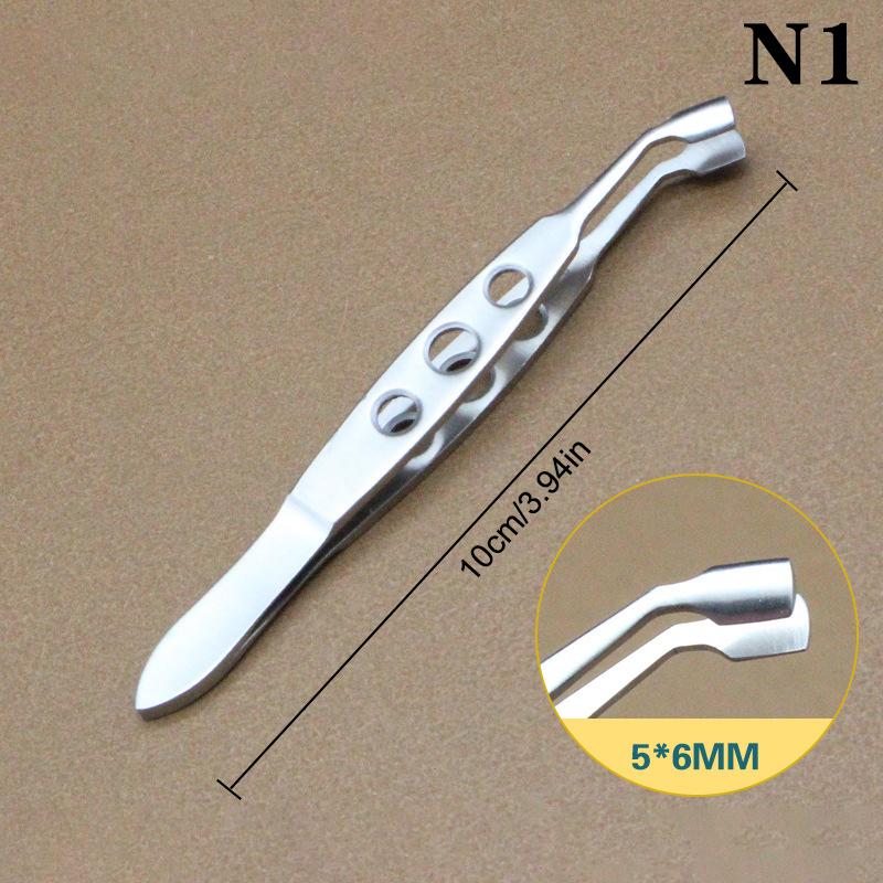 Pensetă pentru pleoape Pensetă pentru glandele meibomiene Femei Clip Compresor pentru gene Metal din oțel inoxidabil Expresor Extensie Machiaj Precis