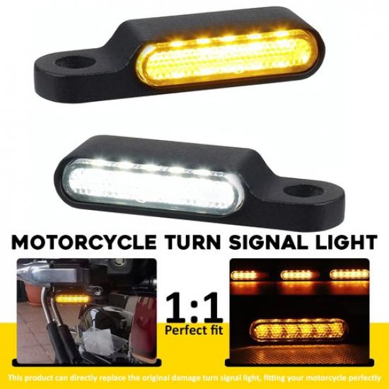 

For Harley Sportster 1200 883 Handlebar LED Turn Signals Blinker Running Light