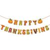 Paper Fall Festival Banner With Letter Set Thanksgiving Party Decoration Scene