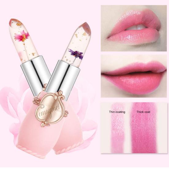 3.8g Lip Glaze Hydrating Color Change Transparent Flower Moisturized Lip Balm for Girl