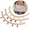 1Pc New Women's Sweet Bag Chain Replacement Strawberry Handbag Straps Portable Metal Extension Chain Pendant Decoration