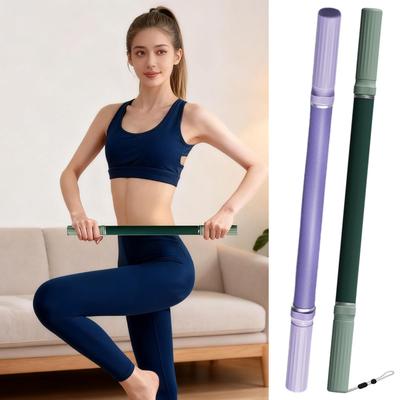 Women Yoga Stick for Stretching Relaxation Tool Roller Hunchback Corrector Open Back Standing Training Stick for Home Gym