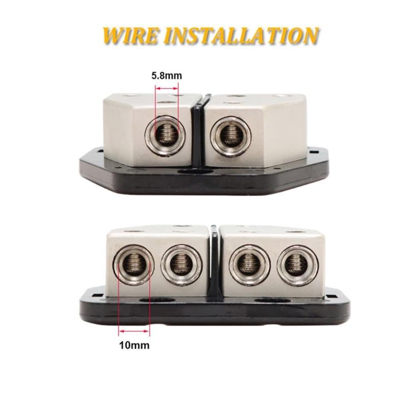 Vehicle Stereo Grounding Junction Distribution Box Terminal Block 1 To 2 1 To 4 Splitter Design for Multiple Car Models