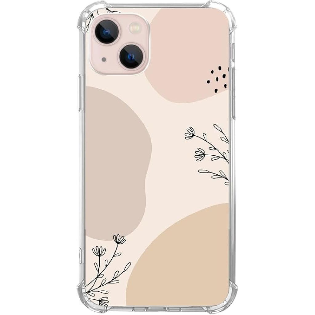Pink White Black Christmas Trees Case Compatible with iPhone 15, Winter Christmas Cartoon Case for iPhone 15, Cool TPU Bumper Phone Case Cover