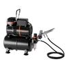 Airbrush Kit Air Brush Kit 1/6 PK Luchtcompressor 3 Airbrushes 3 Spuitmonden Tank