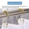 12 Pieces Shower Curtain Hooks Drape Hangers Bathing Liners Washroom Bathtub Clip Rings Household Farmhouse Accessories