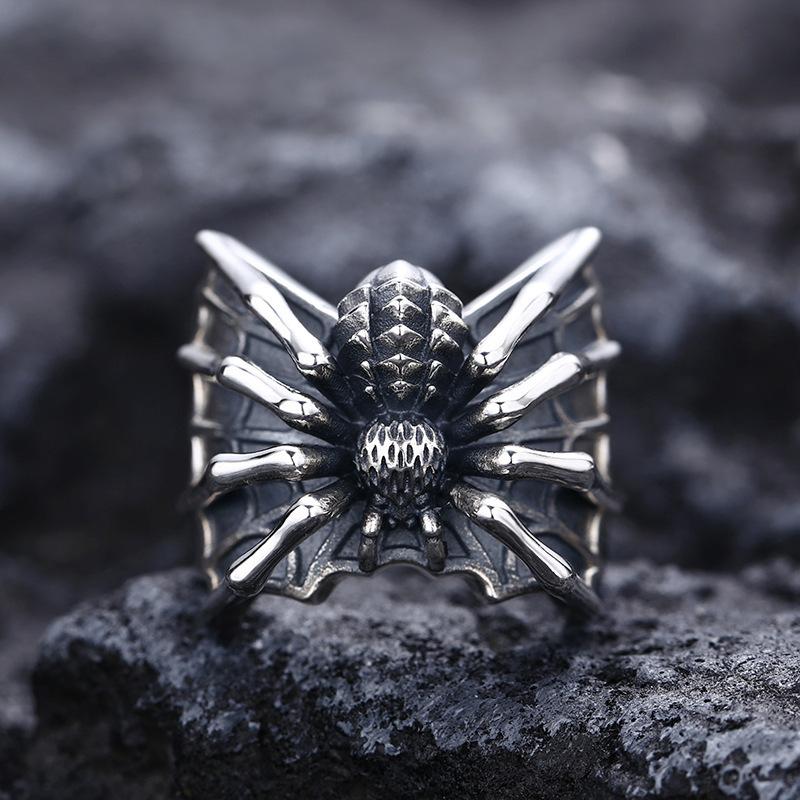

Popular Spider Ring Opening Adjustable Punk Style Domineering Men s Ring Fashion one size(US size 6-13)