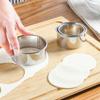 3Pcs Stainless Steel Dough Cutter Dumplings Molds Round Cookie Biscuit Cutters Circle Pastry Cutters Baking Circle Ring Molds