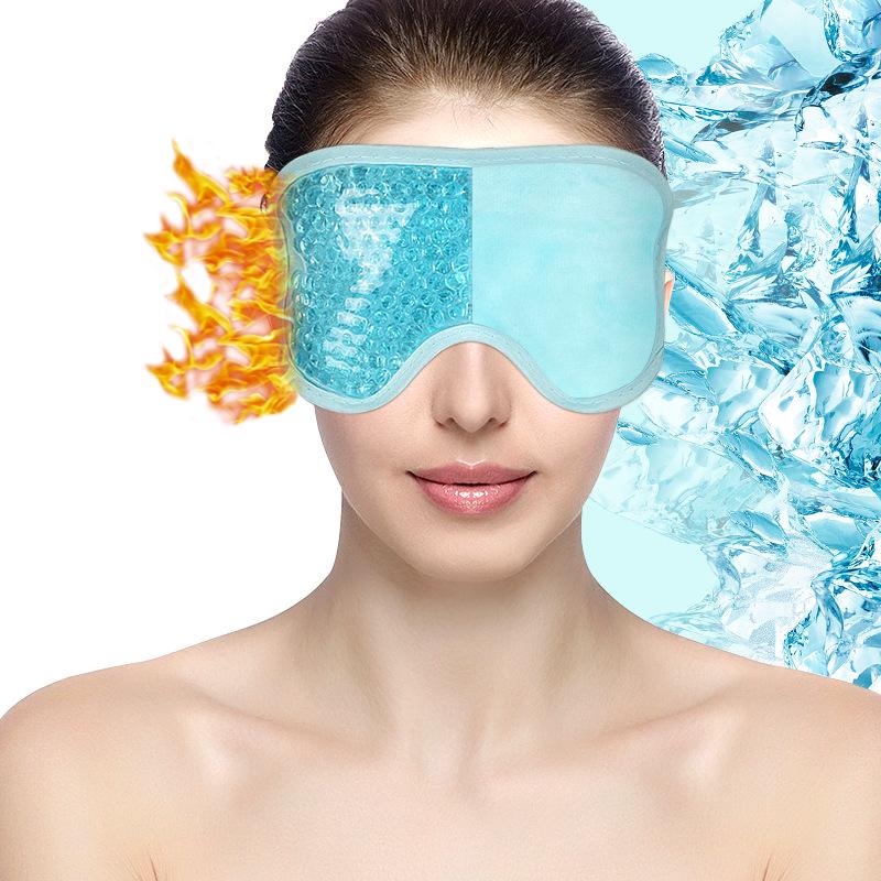 Plush Gel Bead Eye Mask for Sleep and Swelling Relief