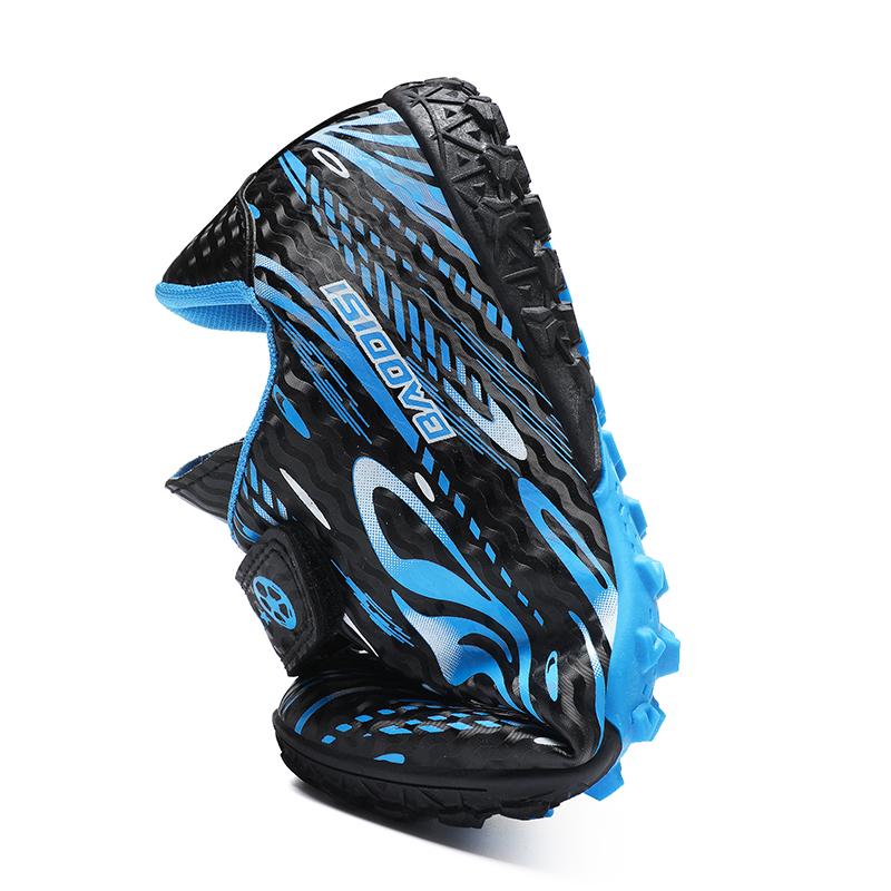 Kids Football Shoes Shock Absorption Anti-skid /Wear-resistant Long Spike Outdoor Sports Training Football Shoes for Boys