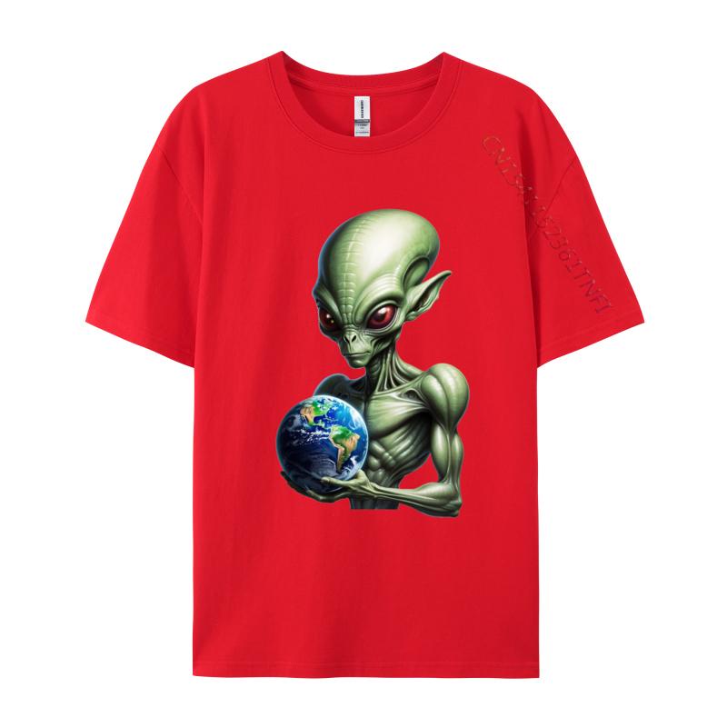 Alien Cosmic Tyrant Tshirt Vintage Birthday Gift TShirt Tees Graphic Design Cotton Men Tshirts Black Large