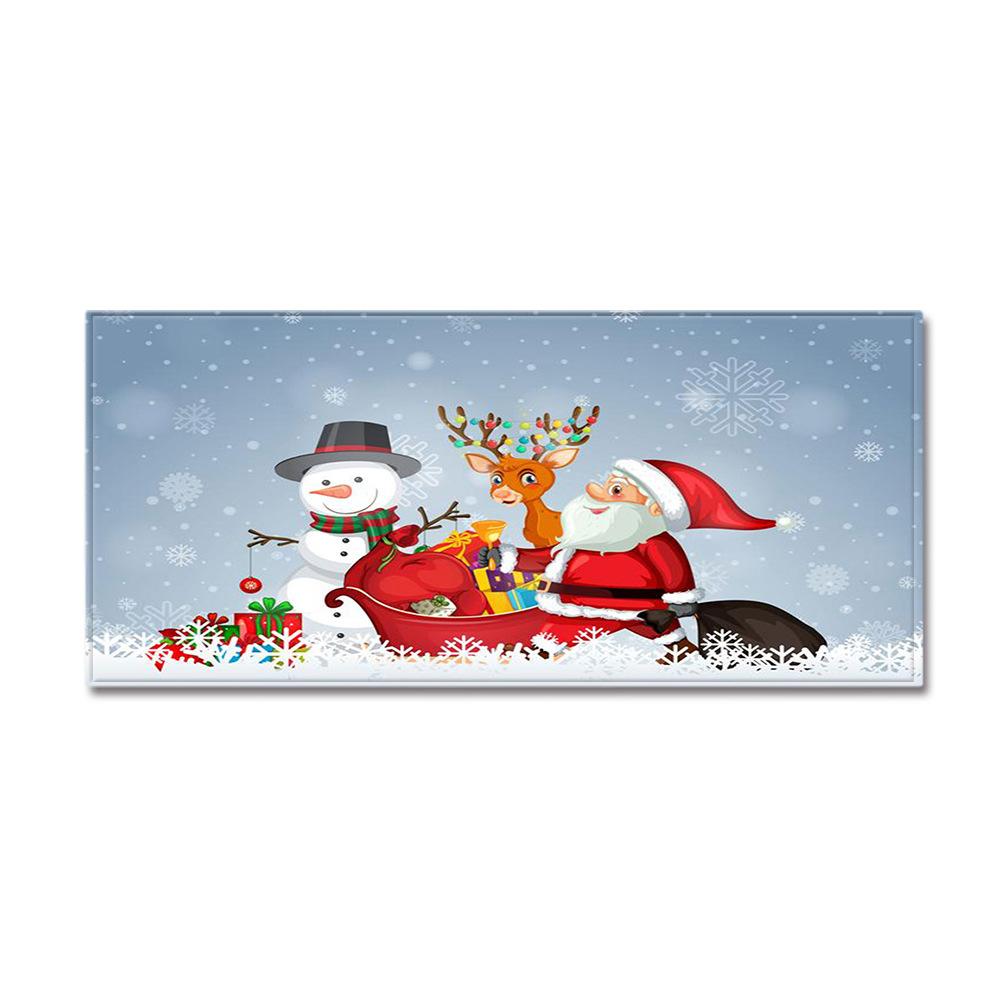 Christmas Kitchen Sand Carpet Doormat Long Floor Mat