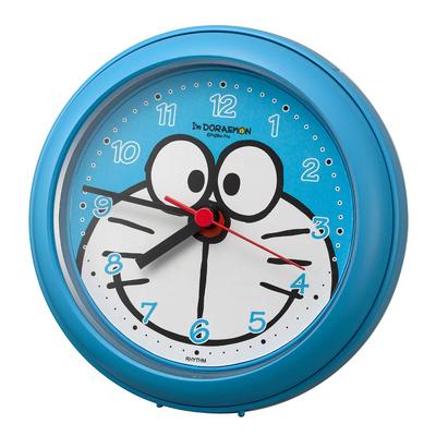 RHYTHM Doraemon Wall Bathroom Waterproof and 4KG716DR04 Clock, Clock, Dustproof, Blue, 11.8x4.8cm,